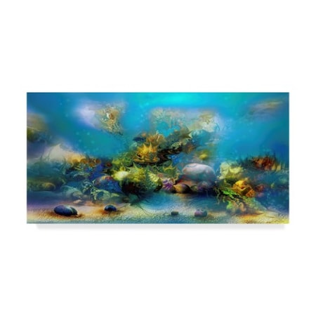 RUNA 'Coral 445' Canvas Art,16x32